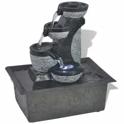 Décoshop26 - Zimmerbrunnen mit LED-Beleuchtung Polyresin DEC020759 DEC020759