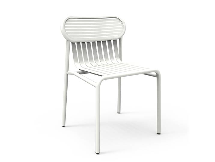 PETITE FRITURE set de 2 chaises pour extérieur WEEK-END (Blanc - Aluminium verni par poudre epoxy)