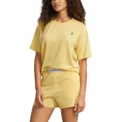 Polo Ralph Lauren Short Sleeve Shirt And Short Set Gelb Large Damen