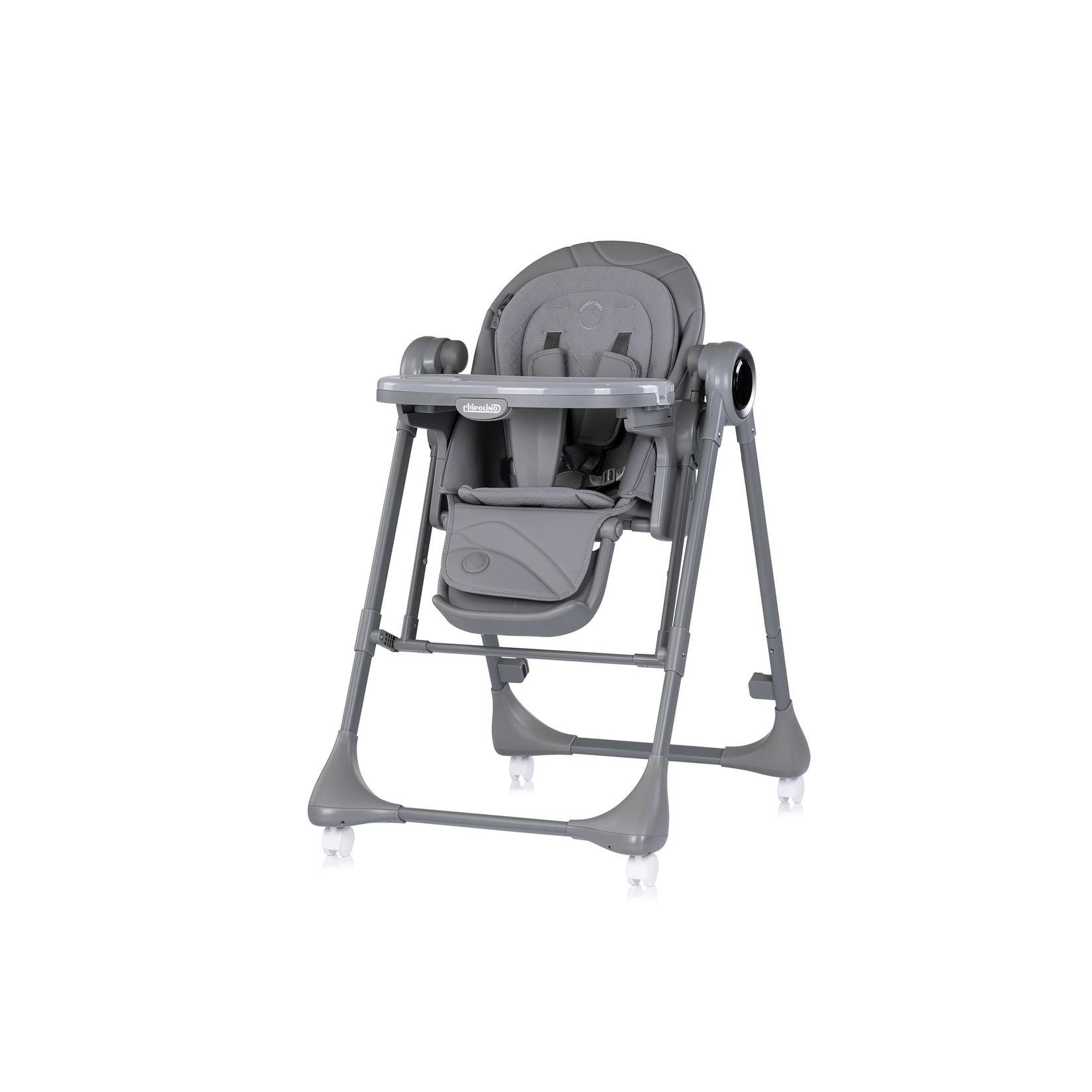 Chipolino Hochstuhl Master Class 2 in 1 elektrisch Babyschaukel Fernbedienung dunkelgrau