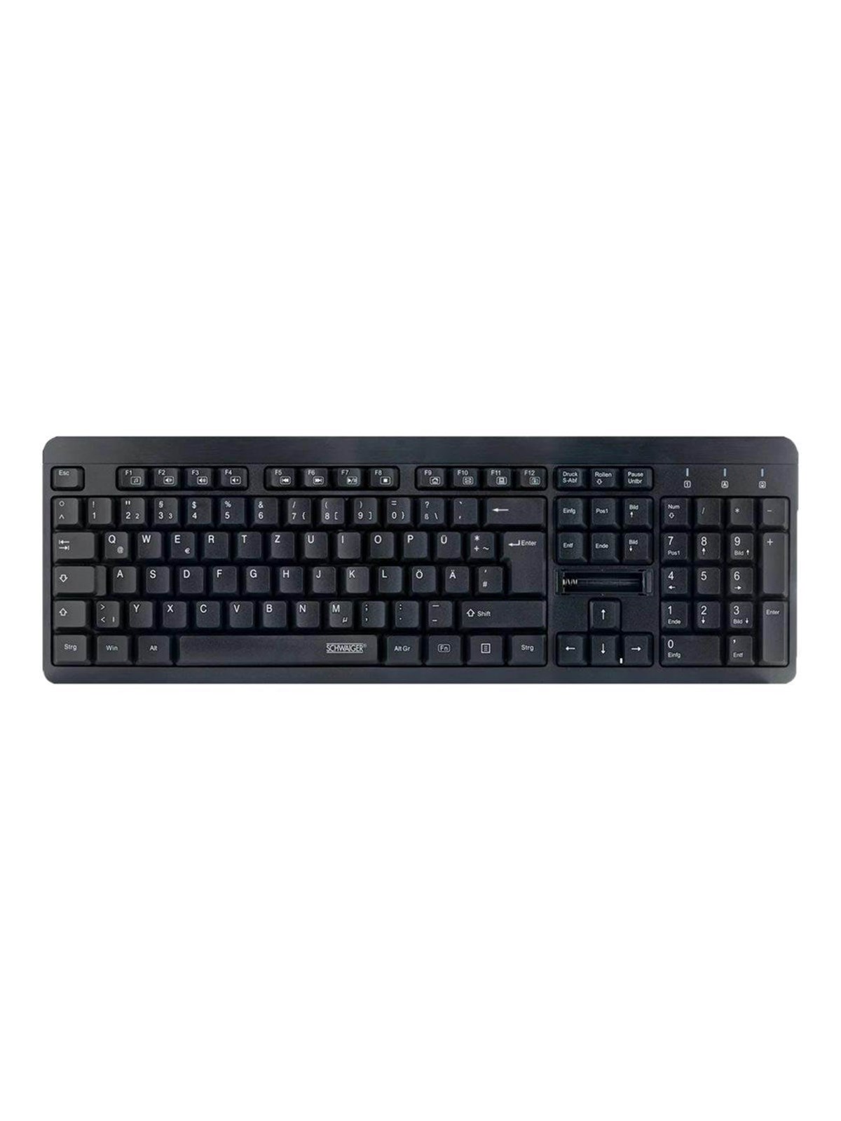 Schwaiger - keyboard - QWERTZ - German - black - Tastatur - Deutsch - Schwarz