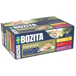 Bozita Cat Mousse Mixed Farm | 12x 85g Katzenfutter nass