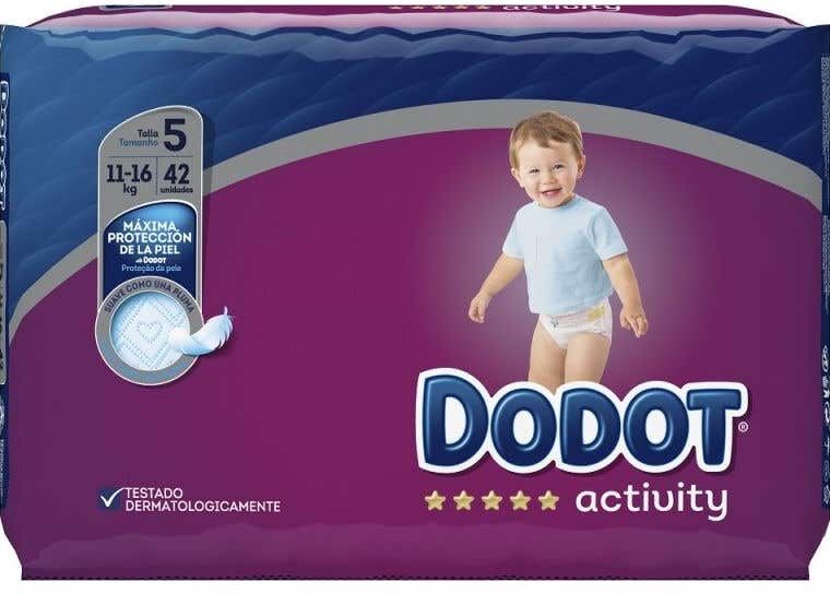 dodot Activity Pañal Infantil T-5 42 uds