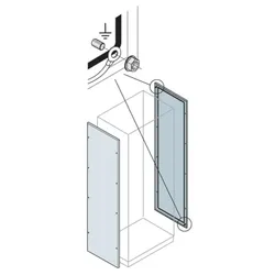 ABB IS2-EL1861K Seitenwand HxT 1800x600mm, RAL 7035, Lackierung: grau, RAL 7035