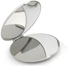 Fusion Finds Portable Compact Makeup Mirror Stainless Steel Pocket Folding Cosmetic Mirror For Travel & Daily Touch Ups round