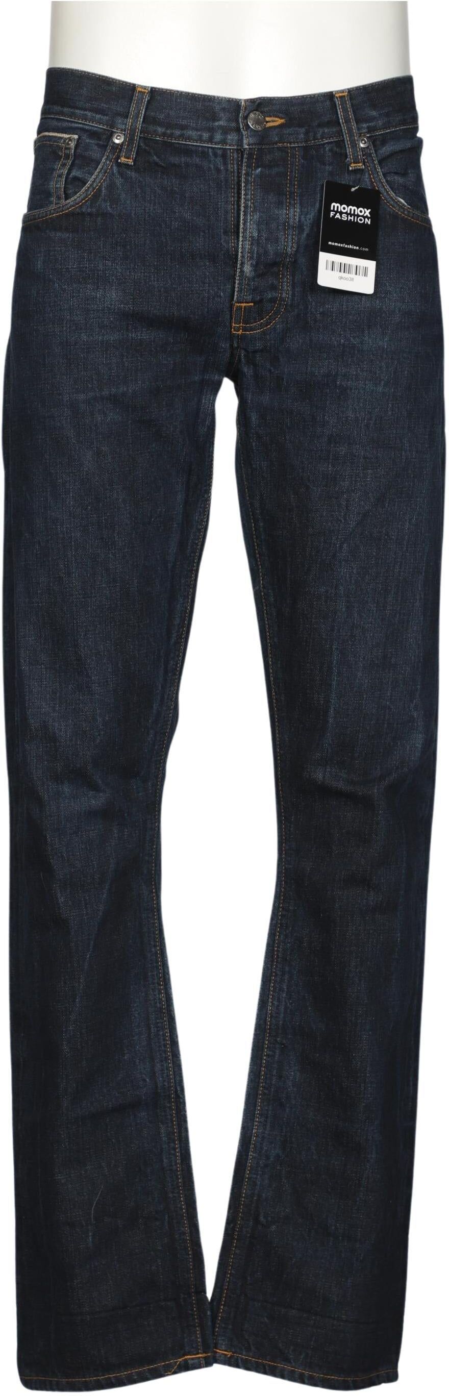 Nudie Jeans Herren Jeans, Marineblau, Gr. W36, Baumwolle - Second Hand