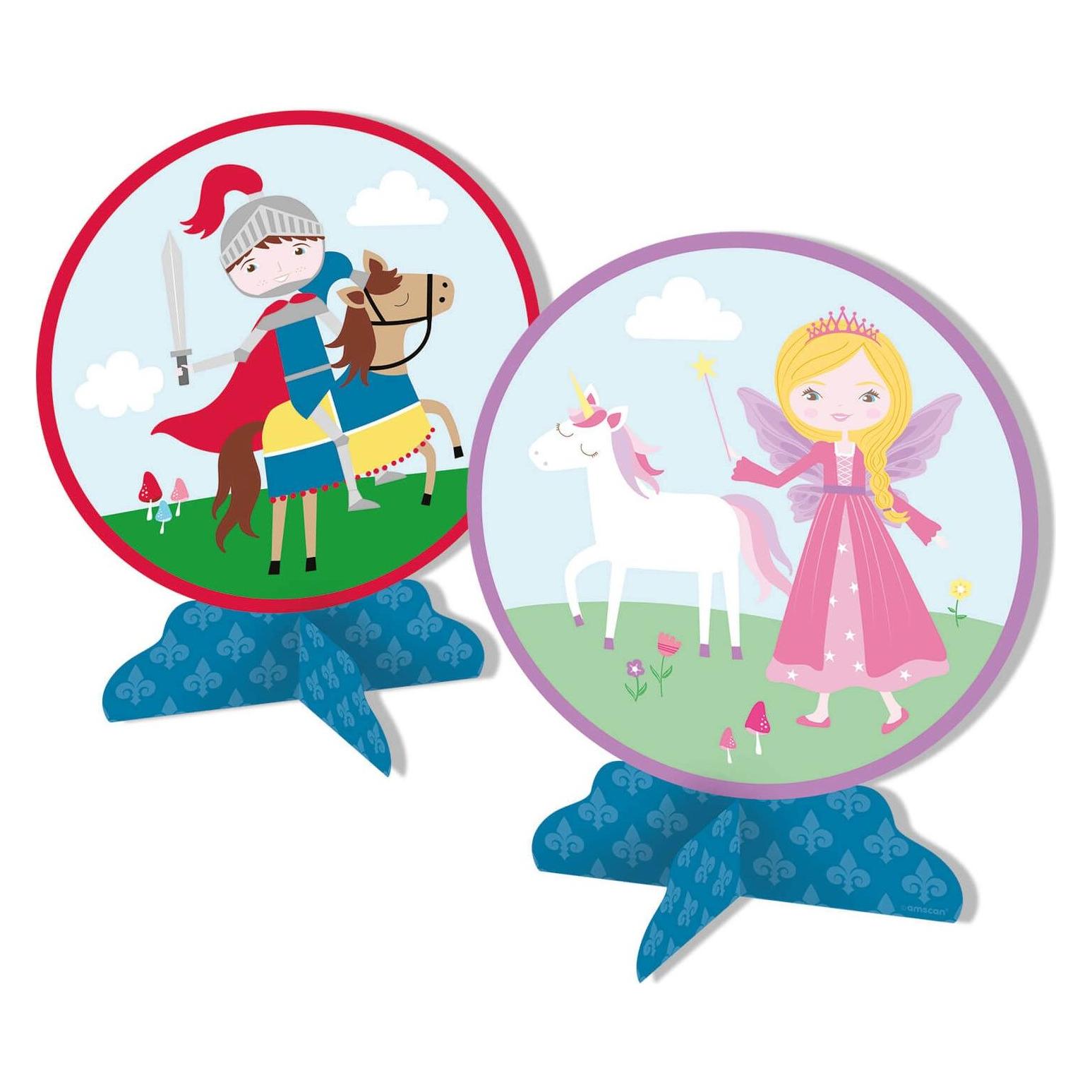 Amscan Tafelaufsatz - Prinzessin & Ritter (2St.) (1 Stk.) (9909861)