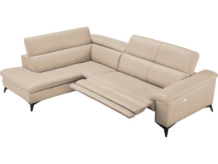 Egoitaliano Ecksofa Martine, Multifunktionssofa mit Komfortfunktionen, edel und bequem, mit Ottomane, elektrischer Relaxfunktion und Kopfteilverstellung