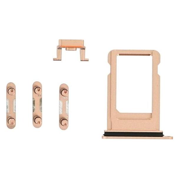 OEM Button Set für iPhone 8 gold (Apple iPhone 8) (25446461)