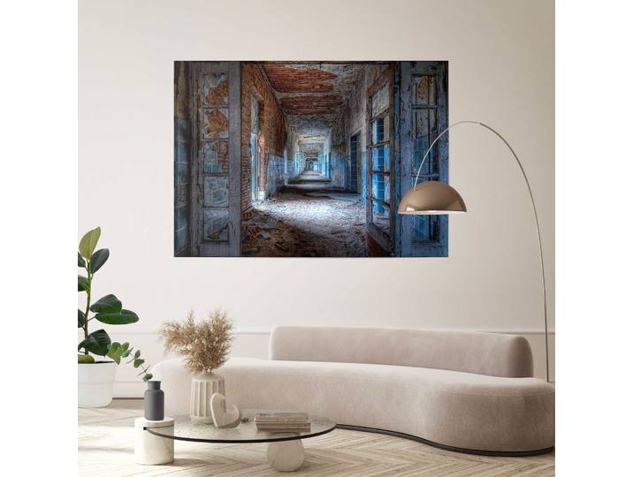 Poster Giant XXL Paradis urbain Matériau : Papier Motif : Villes & architecture Bleu/Bleu 100 x 140 x 0cm