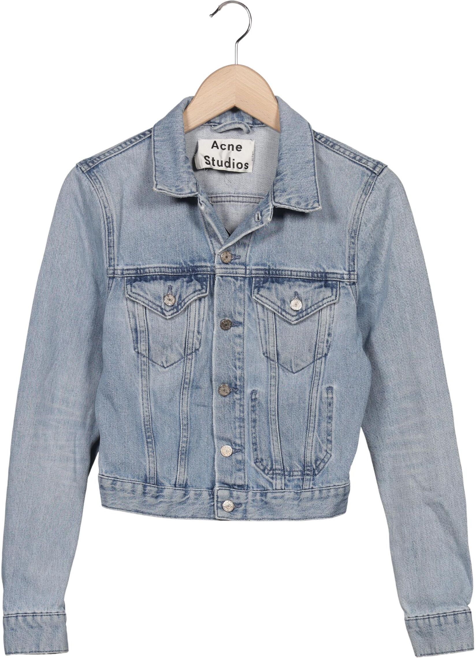 Acne Studios Damen Jacke, Hellblau, Gr. EU 36, Baumwolle - Second Hand