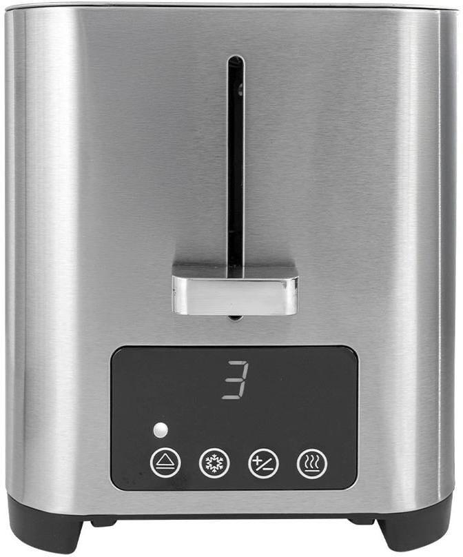 Toaster "Berger Lanz Chromstahl TO-2", silber, B:16cm H:18,5cm T:28cm, Toaster, Toaster silber Einheitsgröße
