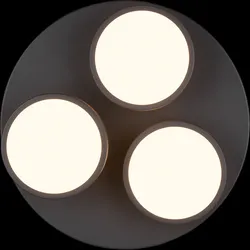 Trio 626510342 LED-Deckeneinbauleuchte Franklin 3x8,5W | 3000lm | 3000K - 3-Phasen-Dimmung, Anthrazit