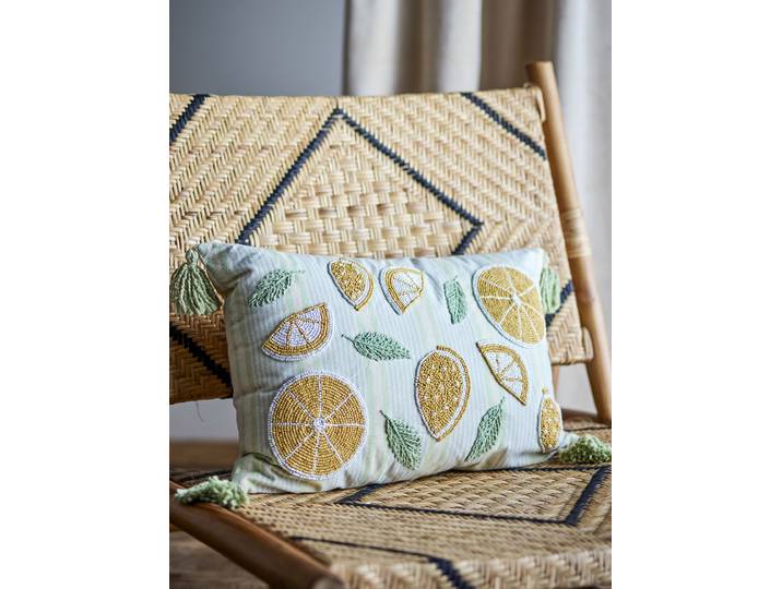 Coussin décoratif Lemon Jaune 35 x 0 x 50cm Coton
