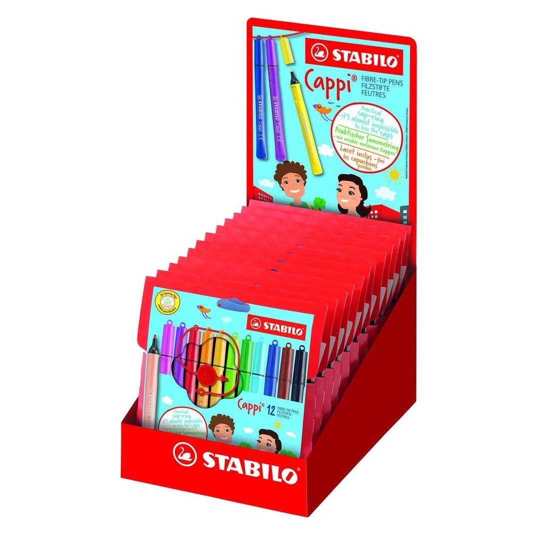 Stabilo Cappi Fasermaler 12er Displ. (12x) (168/144-1)