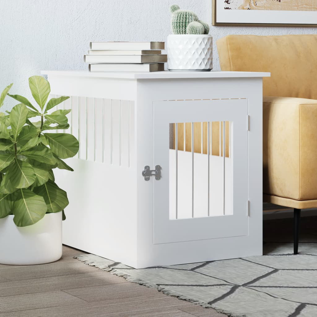 Archie & Oscar Pet Crate White 65cm H x 55cm W x 75cm D