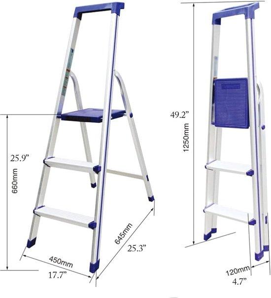 Aluminium-Lichtgewicht-Ladder mit breitem Pedaal und Griff