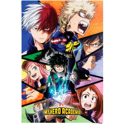 Poster REINDERS "My Hero Academia", bunt (farbe bild(er): bunt), B:61cm H:91,5cm T:0,1cm, Papier, Bilder, Poster