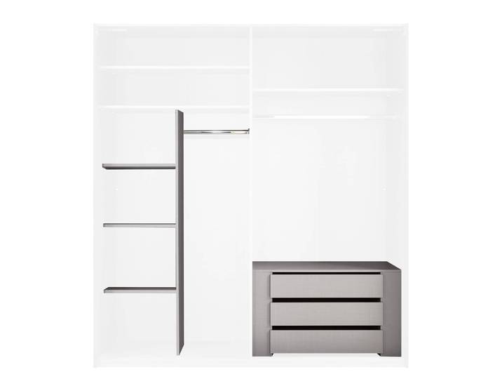 Pièces complémentaires armoire 210cm Gris Confort Panneau aggloméré plaxé
