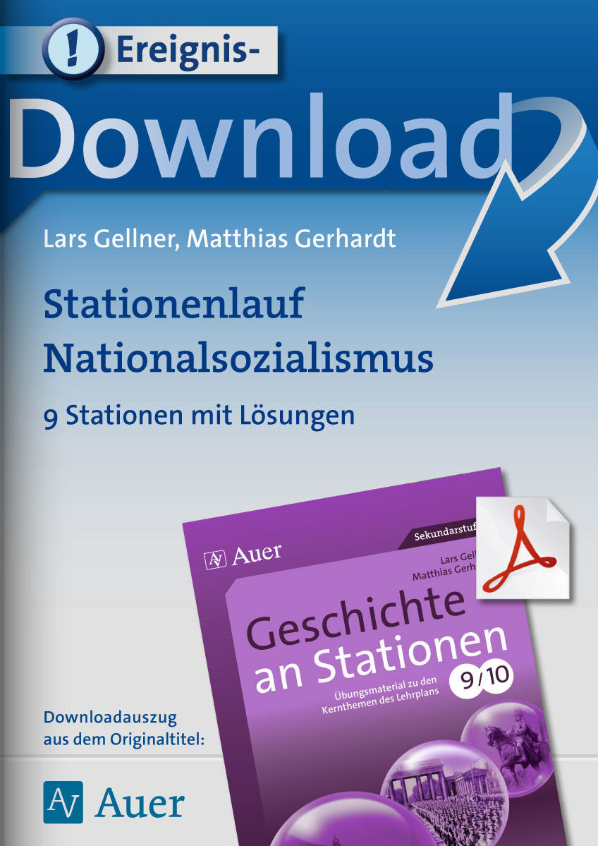 Auer Verlag Stationenlauf Nationalsozialismus