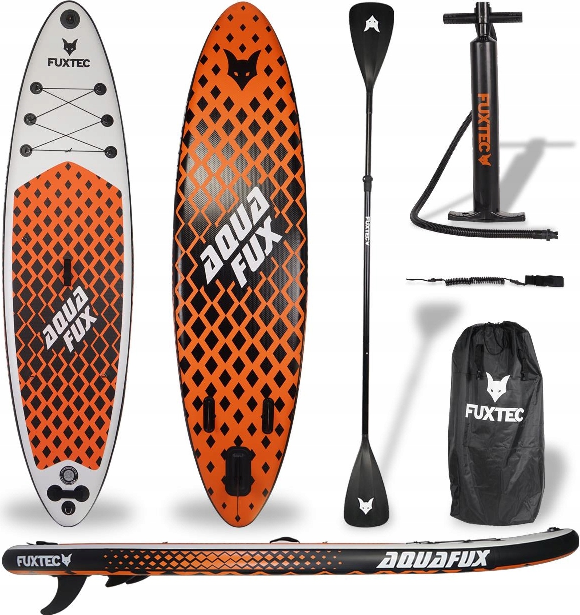 Fuxtec Fx-Sup320eco Touring SUP-Board 320 cm Max. 150 kg mit Pumpe und Paddel