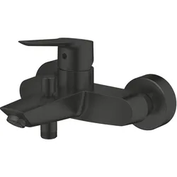 Grohe, Duscharmatur + Badewannenarmatur, Start QuickFix Wannenarmatur, energiesparend, mattschwarz