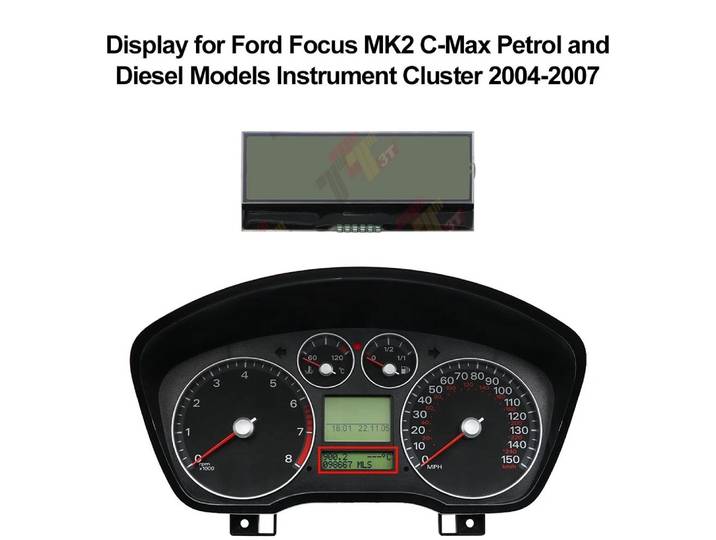 Affichage du compteur de vitesse pour Ford Focus MK2 C-Max, modèles essence et diesel, 04-07