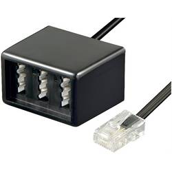 SECOMP Goobay TAE Telefon-Adapter-Stecker RJ45-Stecker (8P4C) > 3x TAE N/F/N- Buchse 12.01.0533