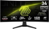 MSI MAG 346CQ, 86,4 cm (34"), 3440 x 1440 Pixel, UltraWide Dual Quad HD, LCD, 1 ms, Schwarz