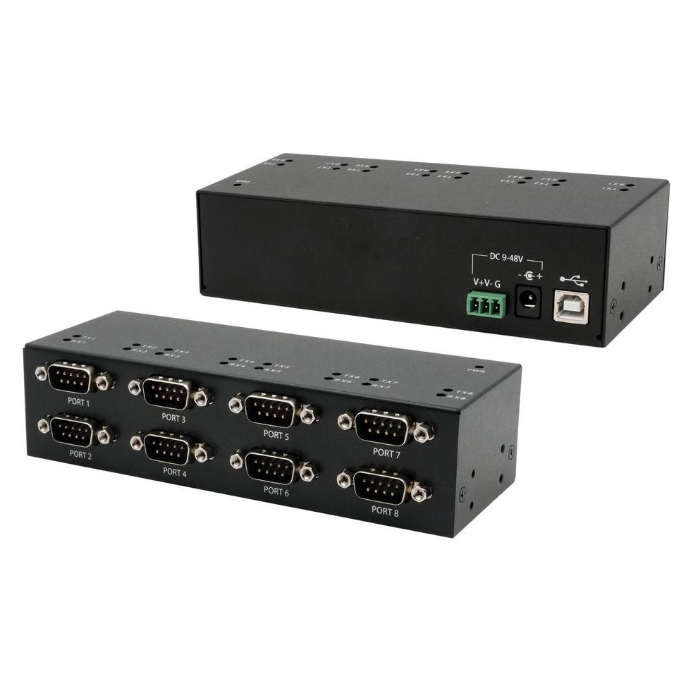 Exsys USB 2.0 zu 8S Seriell RS-232 Ports, Metallgehäuse, mit FTDI Chip-Set (EX-13078HM)