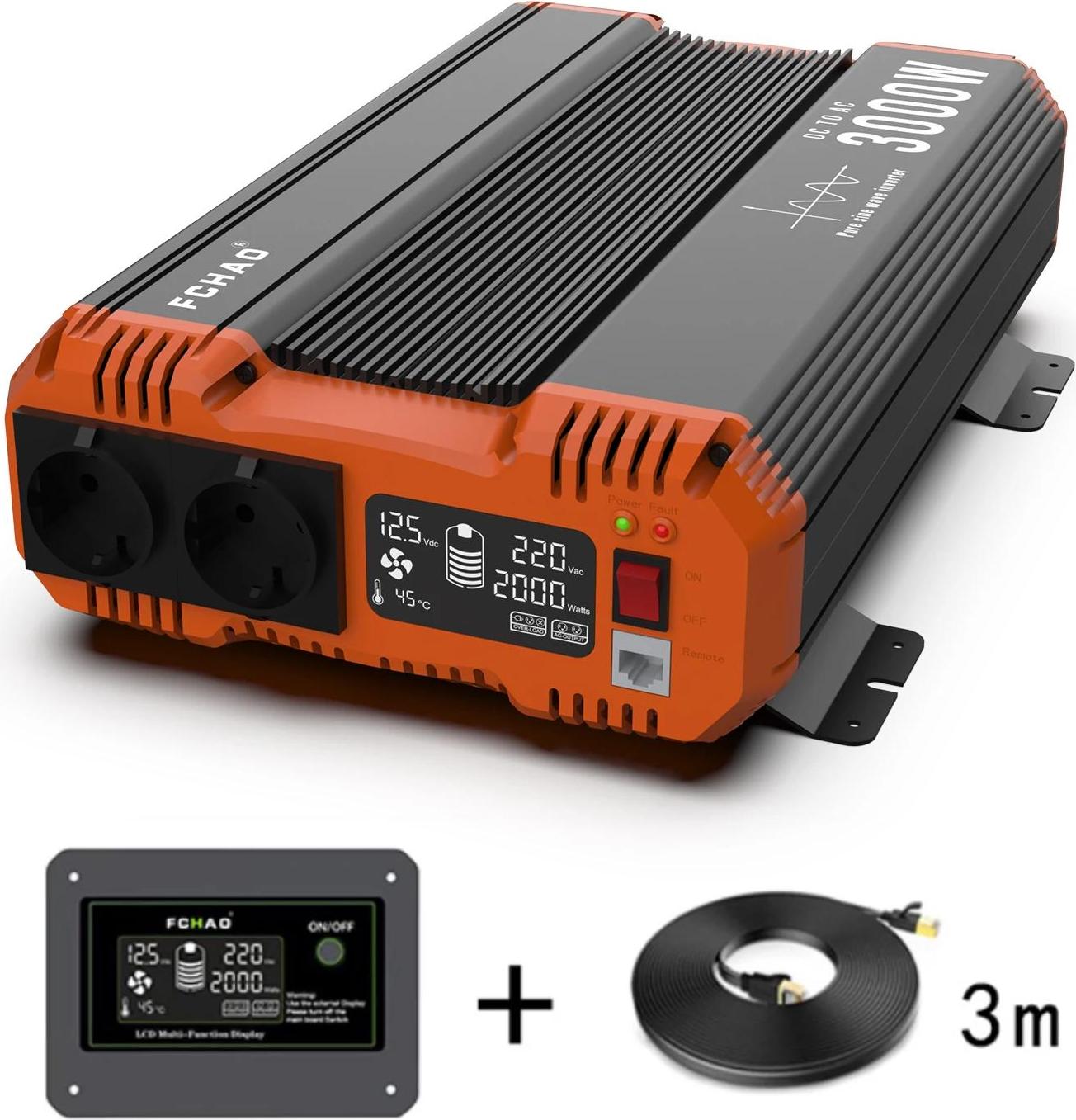 Solarwechselrichter, reine Sinuswelle, benutzerfreundliche Fernbedienung, 3000W-48V