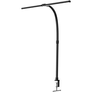 Luxula Schreibtischlampe LX700155, schwarz, LED, dimmbar, mit Tischklemme, 800 Lumen, warm- bis tageslichtweiß
