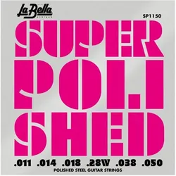 La Bella Set Strings Para Guitarra Electric Super Polished BL 11-50 (E-Gitarre), Saiten