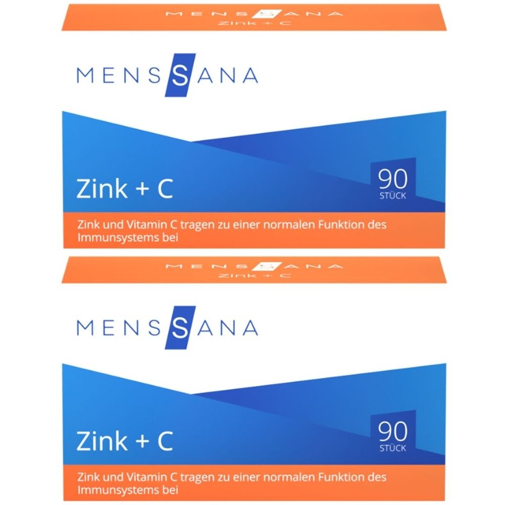 Zink+C MensSana Lutschtabletten 2x 2x90 St