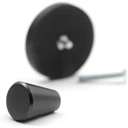 3x Siro, Kleiderhaken + Wandgarderobe, Garderobenknopf magnetisch konisch