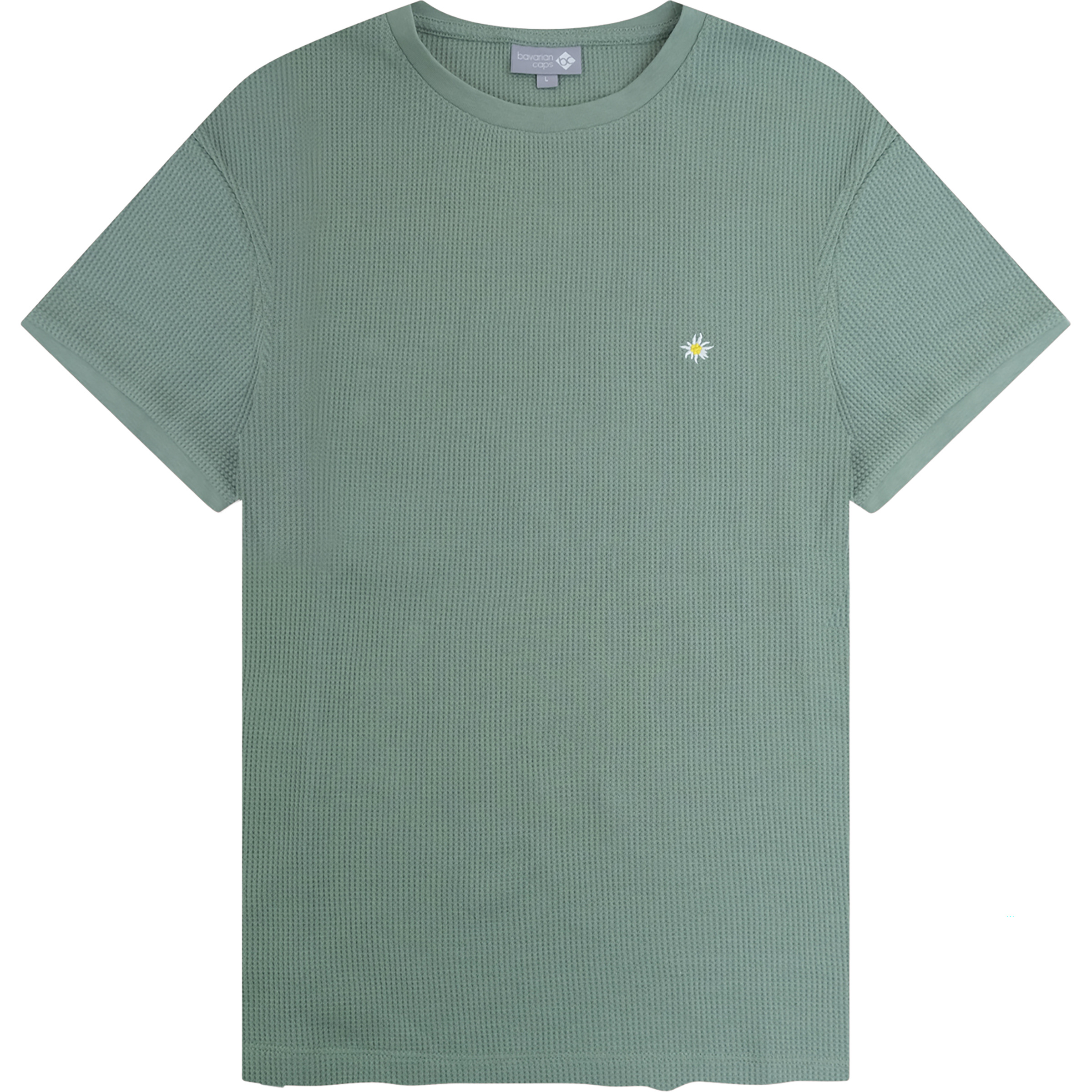 Bavarian Caps Edelweiß Feinstrick Herren T-Shirts gruen Größe XL Lifestyle Hautfreundlich
