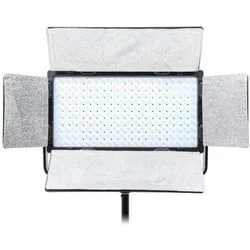 Falcon Eyes Wi-Fi Bi-Color LED Lampe Dimmbar LPW-2005TD auf 230V (Studioleuchte, Videoleuchte), Dauerlicht, Schwarz