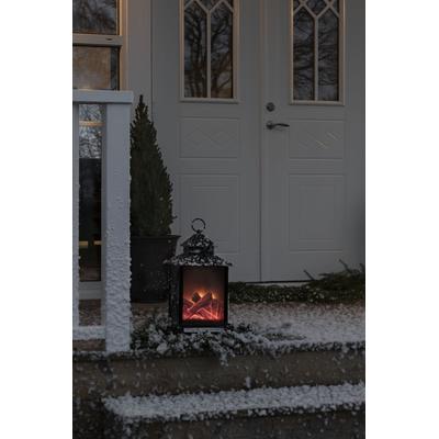 LED Laterne KONSTSMIDE, schwarz, B:24,5cm H:42cm L:24,5cm T:24,5cm, Leuchten, LED Laterne, groß, Kamin