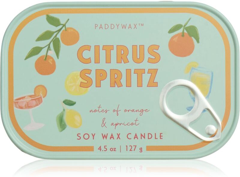 Paddywax Bistro Tin Citrus Spritz scented candle in a tin 127 g