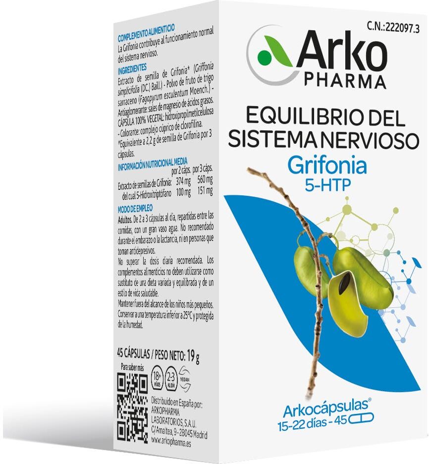 Arkopharma Arkocaps grifonia 5-Htp 45 caps