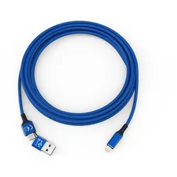 smrter SPEEDY Ladekabel, Typ Lightning, 100cm, blue retail