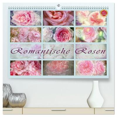Romantische Rosen (hochwertiger Premium Wandkalender 2027 DIN A2 quer), Kunstdruck in Hochglanz