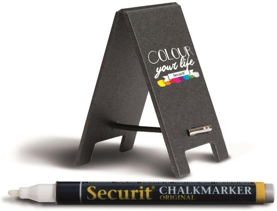 Securit Set 5 Pezzi Mini Lavagna Sandwich 17 x 5 cm Nero