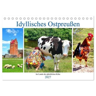 Idyllisches Ostpreußen - Im Lande der glücklichen Kühe (Tischkalender 2027 DIN A5 quer), CALVENDO Monatskalender