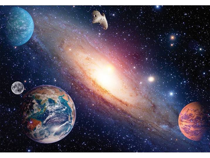 Fototapete PAPERMOON Solar System , bunt, B:2,5m L:1,8m, Vlies, Tapeten, Fototapete