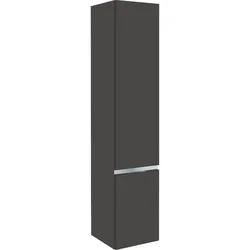 Hochschrank Serie MBH 2 Türen anthrazit matt Anschlag rechts 350x1655x370 mm Evenes