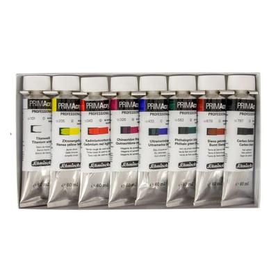Schmincke PRIMAcryl Professional Malkästen Kartonset, 8 x 60 ml