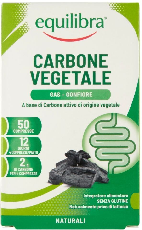 EQUILIBRA Srl Equilibra Carbone Vegetale, 50 Compresse