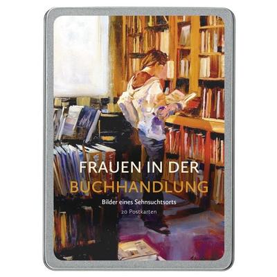 Frauen in der Buchhandlung Postkarten VE 20, Karte von , PAPER MOON Grand Galleries GmbH