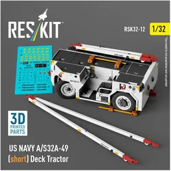 ResKit US NAVY A/S32A-49 (short) Deck Tractor (3D Printed model kit)